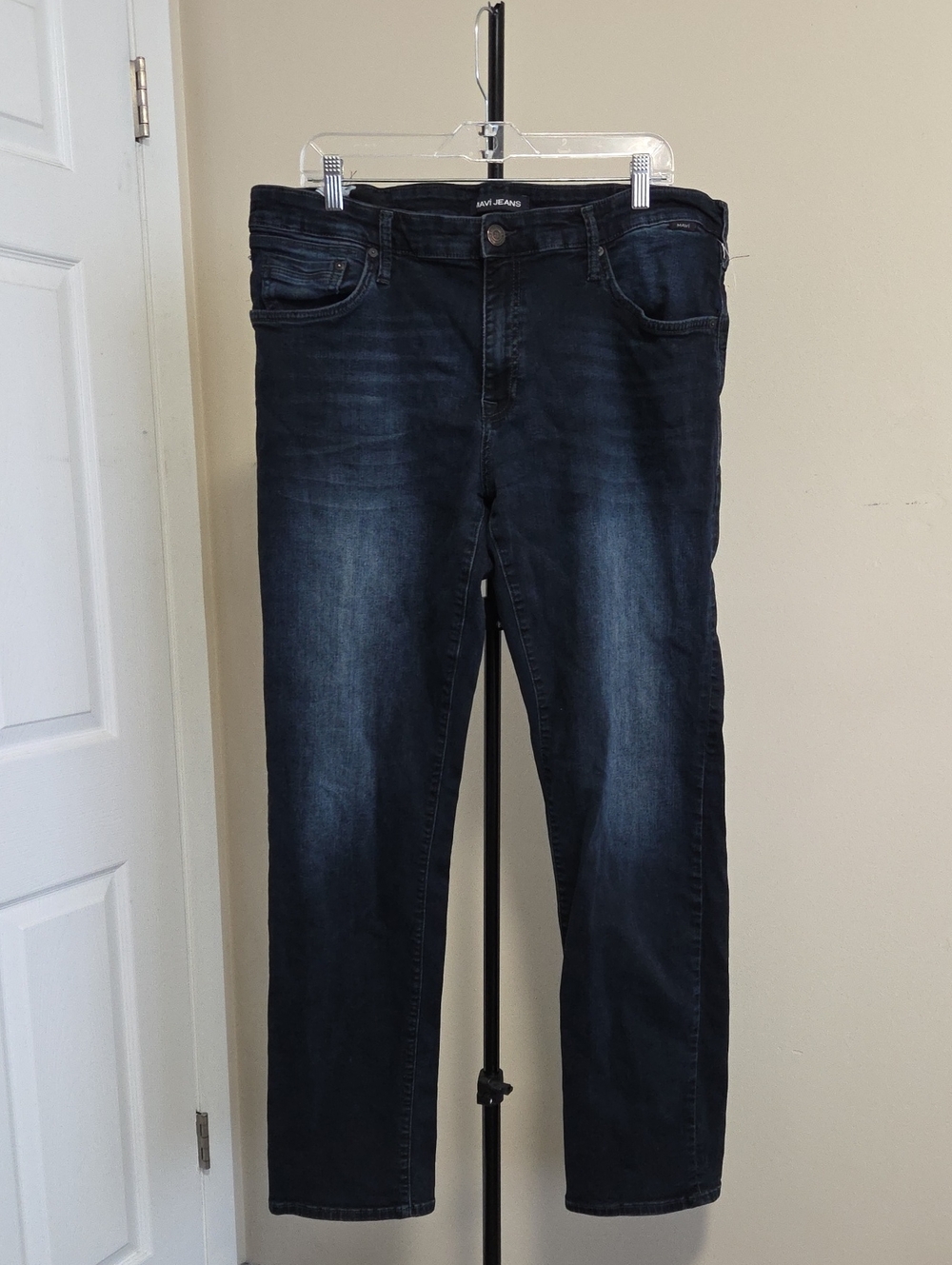 Mavi Men's Dark Wash Straight Jeans